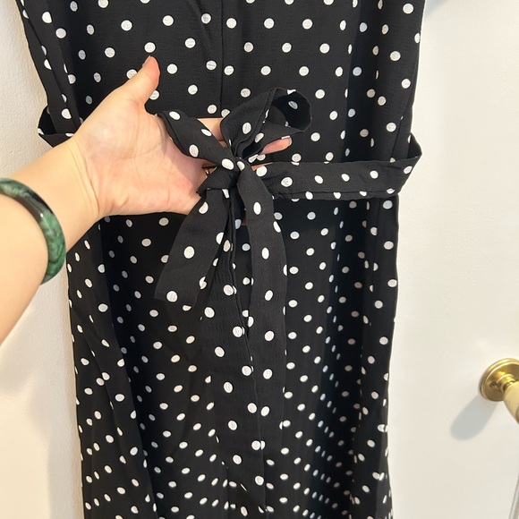 DAZY Nwot Black and White Polka Dot Midi Dress size M - Picture 14 of 15